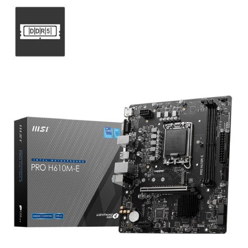MSI PRO H610M-E DDR5 mATX Motherboard